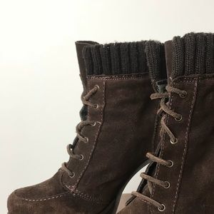 Brown suede Zara boots
